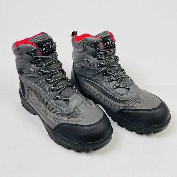 Arctic Barrier Boots Women's Size 9 Grey Black Lace Up EXCELLENT CONDITION - Picture 6 of 8